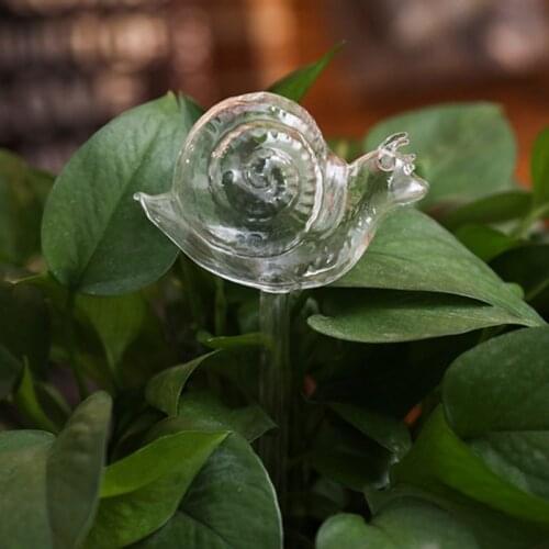 Cute Automatic Flower Watering Device Glass Self-Watering Stakes Plant Glass Waterer Automatic Irrigation Water Globe ca