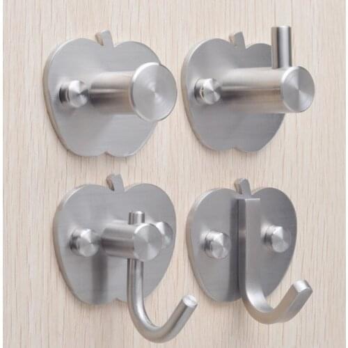 Vidric Solid 304 Stainless Steel Robe Hooks Creative Wall Hook brushed Clothes Hanger Towel Hooks Clothes Hooks Gancho