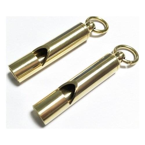 Vintage Antique Brass Whistle EDC Sport Outdoor Rescue Emergent Pendant Gear Camp Hike Mountaineer Survive Mountainclimb Referee