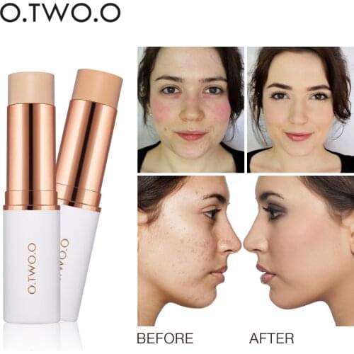O.TWO.O Magical Concealer Stick Foundation Makeup Full Cover Contour Face Concealer Cream Base Primer Moisturizer Hide Blemish