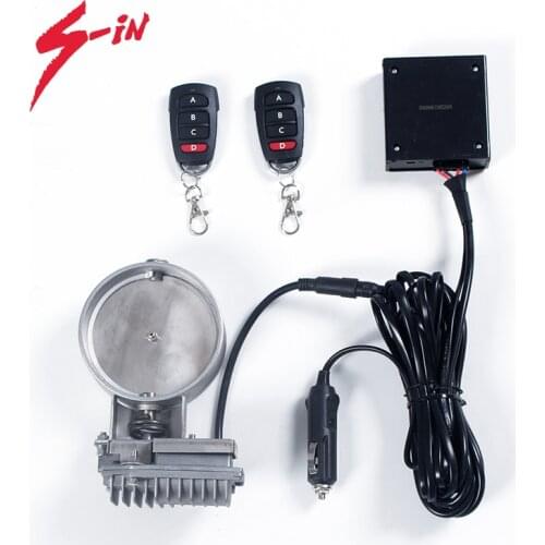 Exhaust Cutout Valve Electric Exhaust Valve Remote Control Sounds Valve 304 Stainless Steel Butterfly Type Universal Cn(origin)