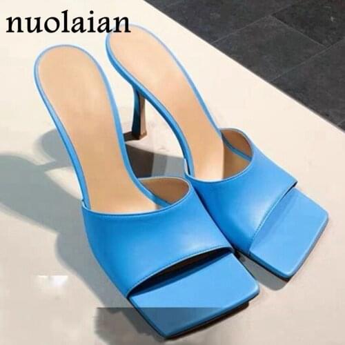 9CM Womens High Heel Shoes Slingback Dress Peep Toe Pump Shoe Woman Leather High Heels Summer Pumps Ladies Sandals Chaussure