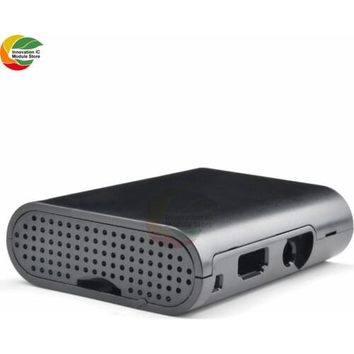 Ziqqucu For Raspberry Pi 3 Model B Plus For Raspberry Pi 3 2 Black Case Cover Shell Enclosure Box ABS box Diy Electronic Module