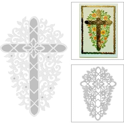 2020 New Flowers Lace Background Metal Cutting Dies Leaves and Cross Die Cut Scrapbooking For Crafts Card Making no Stamps Sets