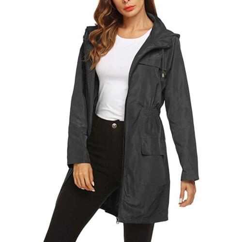 2021 Fashion Women Coats Outdoor Jacket Women Trench Coat Autumn Winter Outdoor Climbing Windproof Waterproof Long Jacket Hooded