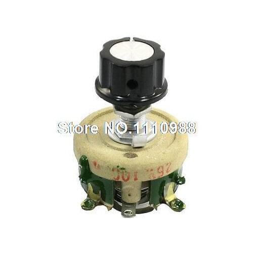 25W 100 Ohm Ceramic Wirewound Potentiometer Rotary Resistor Rheostat