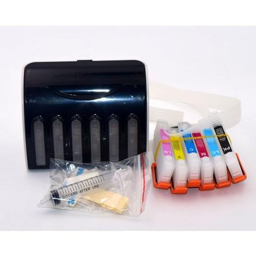 277XL T2771-T2776 Bulk Ciss with Auto Reset Chip for Epson XP-850 XP-860 XP-950 XP-960 XP-970 Printer