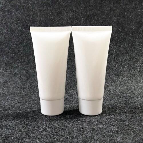 300pcs/lot 50g empty white plastic soft tube for cosmetics packaging,50ml sample container bottles ,cream cosmetic container