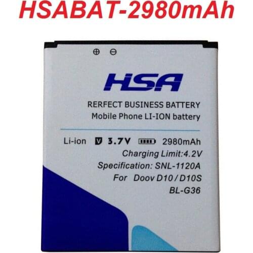 BL-G36 2980mAh Battery for DOOV D10 D10S 5" Explay HD Quad 3G