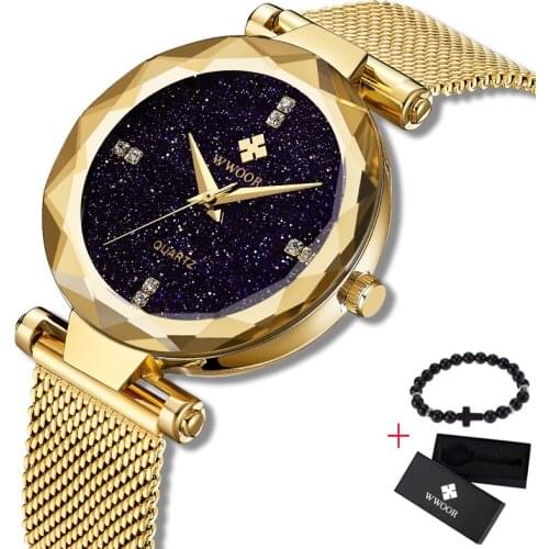 WWOOR fashion Watches Women Retro Small Dial Simple Casual Watch High Quality Women Quartz Wristwatch special gift for girls