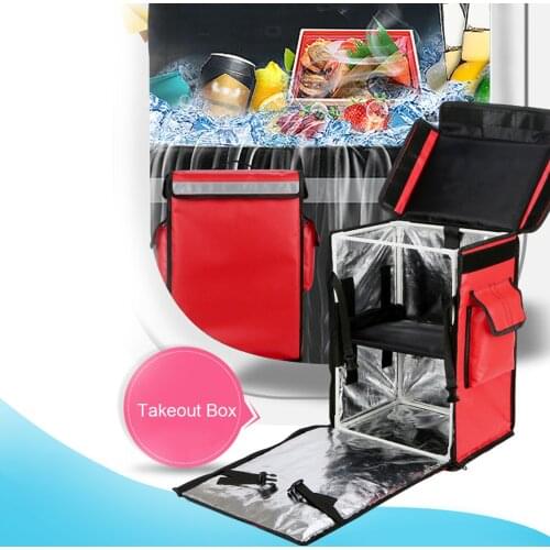 42L Take-Out Case Keep Warm / Refrigerate / Keep Fresh Waterproof Wear-Resistant Take-Out Case With Detachable Dummy Plate