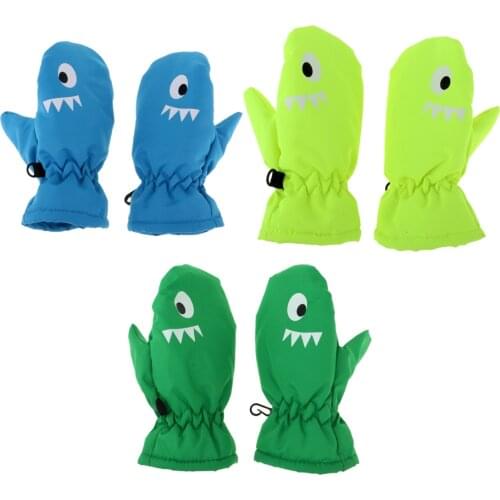 Kids Waterproof Warm Winter Ski Snow Gloves Snowboard Skiing Sports Mittens Snow Kids Windproof Skiing Snowboard Gloves