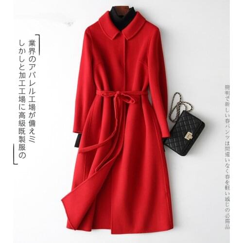 Double Side Wool Coat Female Jacket Autumn Winter Jacket Women Coats and Jackets Women Korean Long Jacket MY3892