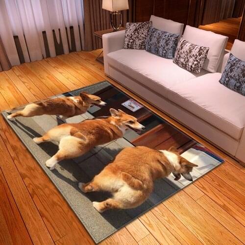 Cats and dogs mats entrance hall non-slip modern living room thick carpets home bedroom large mat children crawl 3D printing rug