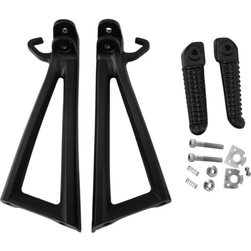 Motorcycle Rear Passenger Footrest Foot Pegs Bracket Set for Yamaha YZF-R6 2006-2017