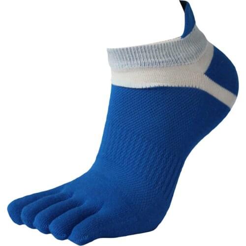 Mens Mesh Meias Sports Running Five Finger Toe Socks Casual Cotton Solid Sock Comfortable Cotton Socks Men Running Socks A30830