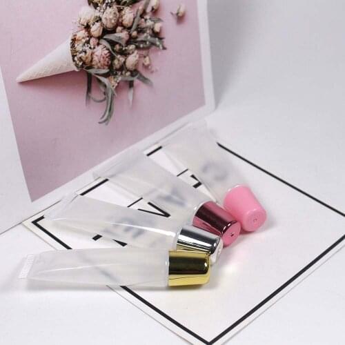 A pack of 50 pcs 15ml soft lip gloss tube squeeze tubes for lip oil