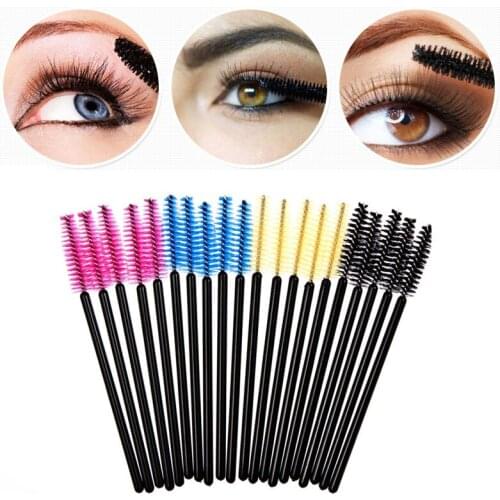 New Good Quality Disposable 30 Pcs/Pack Eyelash Eye Lash Makeup Brush Mini Mascara Wands Brush Eyelash Extension Tool