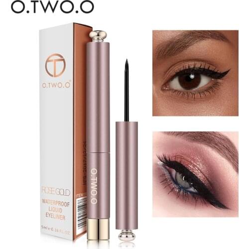 O.TWO.O Liquid Eye Liner Waterproof Ultra Fine Brush Head Long Lasting Quick Dry Natural Eyeliner Cosmetics
