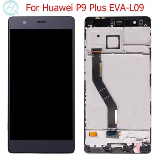 Original P9 Plus LCD For Huawei P9 Plus Display With Frame Touch Screen 5.5" Huawei P9 Plus EVA-L09 VIE-L09 LCD Screen