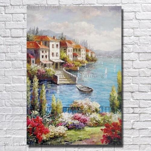 Hand Painted Oil Painting On Canvas Beautiful Landscape Oil Painting Living Room Wall Pictures no Framed Canvas Art Big Size