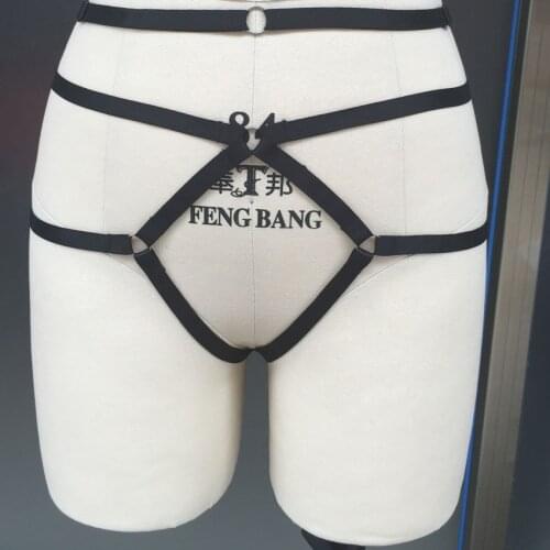 Sexy adjust Gothic Harajuku sexy lingerie underwear men lingerie Panties Harness underwear bondage harness chastity belt female