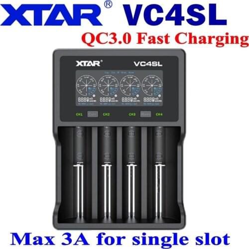 XTAR VC2 VC4 VC2S VC4S battery charger for 10440/16340/14500/14650/18350/18500/18650/18700/21700/20700/17500