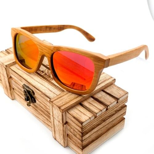 BOBO BIRD sunglasses women 2020 Polarized Glasses female Bamboo Frame vintage Wood Box Womens Glasses Oculos de Sol Drop ship