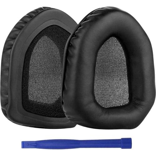 1Pair Protein Leather Replacement Ear Cushion Cups Cover Pads Muffs Earpads Repair Parts for Logitech UE4500 Headphones Headsets