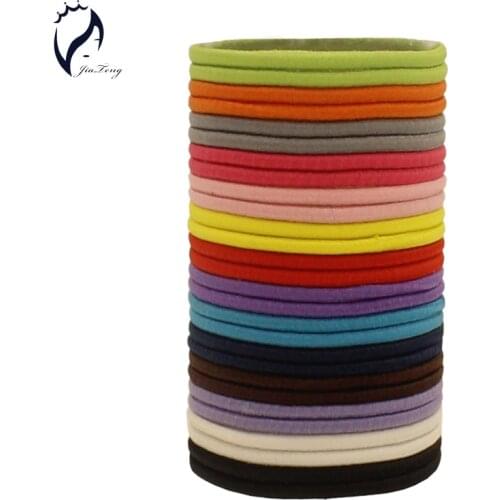 100pcs/lot 50mm Kids Girls Women Gum For Hair Accessories Para El Pelo Hair Holders Rubber Bands Elastics Accessories Tie Hair