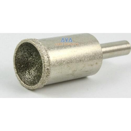 3 Pcs 16mm Diamond Mounted Point Spherical Concave Head Grinding Bit Grit 80