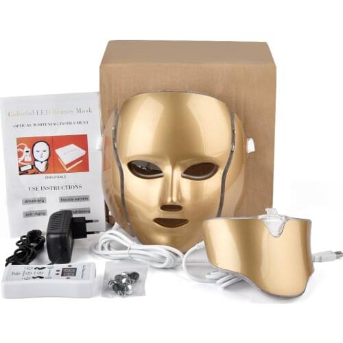 7 Color LED Face Mask Red Light Photon Therapy Skin Rejuvenation Facial Mask Anti Aging Skin Tightening Remove Wrinkles Beauty