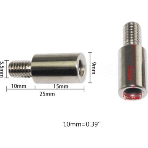 8pcs Chrome Arcade Joystick Shaft Extender 15mm Extension ROD For SANWA Joystick A0KA