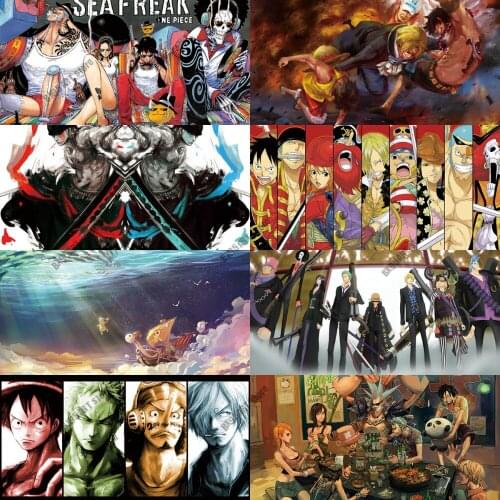 5D Diamond Painting Cartoon Anime Luffy Sauron Diamond Embroidery Full Cross Stitch Kits Mosaic Kids Room Decoration Gift