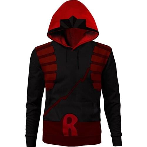 Anime MY HERO ACADEMIA Kirishima Eijiro Cosplay 3D Print Hoodie Jacket Sweatshirt Coat