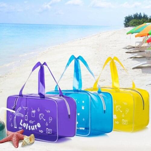 Eco Friendly Degradable Waterproof Storage Bag Outdoor Sports Sundries Storage Reusable Clear Bag Clothes Organizer Small Pouch