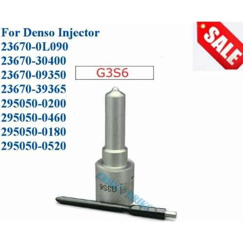 ERIKC G3S6 Nozzle Auto Common Rail Fuel Injector Spare Parts Diesel Sprayer G3S6 for Injection 23670-0L090 / 23670-30400