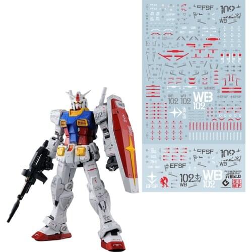 Gunpla PG78 water sticker/PGU/RX-78 2.0/fluorescence