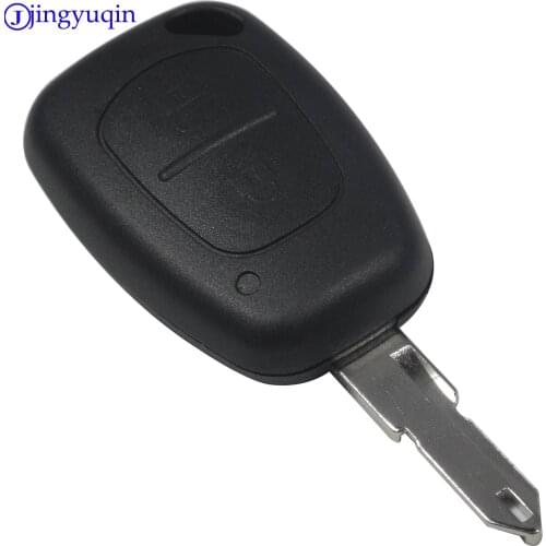 Jingyuqin 20Pcs 2 Button Remote Car Key Cover FOB Shell Case For Opel Vivaro Movano Renault Traffic Kangoo For Nissan Vauxhall