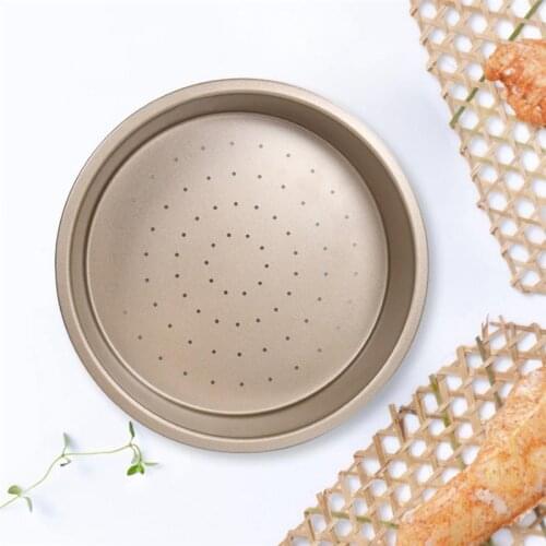 Kapmore 1pc Heat-Resistant Cake Baking Tray Non-Stick Non-Toxic Carbon Steel Round Baking Pan Cake Mold Kitchen Tools