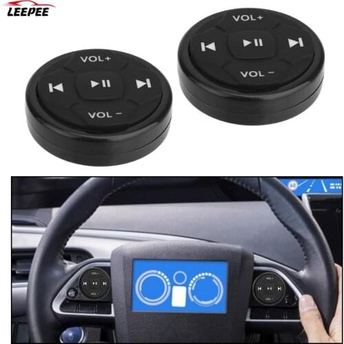 For Android IOS Media Volume Button Car Kit Styling Car Steering Wheel Universal Remote Control Button Wireless Bluetooth 5 Keys