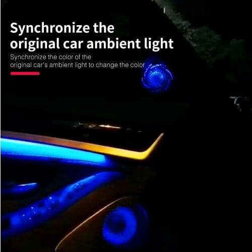 Sperker Illuminate Cover Set For Bmw F10 F11 5 Series Car Fornt Door Audio Tweeter Midrange Loudspeaker Case With Ambient Light