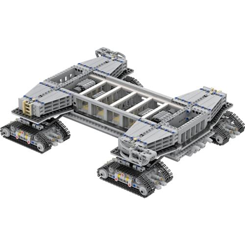 MOC Rocket Transporter Tailor Shuttle Building Blocks Model Educational Splicing Wars DIY BrickS Set Toys Childrens Boys Gifts