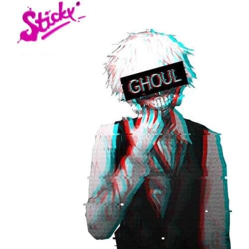 STICKY Tokyo Ghoul Cartoon Car Stickers Waterproof Decal Anime For Motorcycle Off-road Laptop Trunk