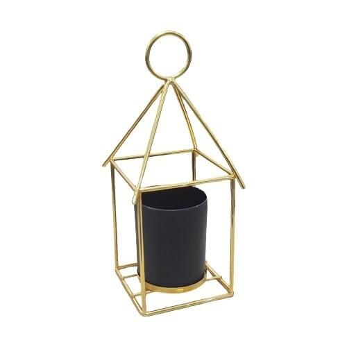 Fashion Flashlight Gold Roof Candle holder