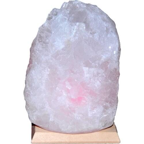 Natural Crystal Rock Salt Lamp Çankırı Wired Bulb White 8-9Kg