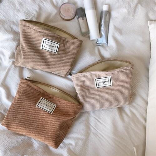 Portable Women Cosmetic Bag Zipper Makeup Bags Travel Washing Makeup Organizer Simple Travel Pouch