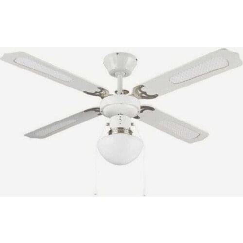 Lari Ceiling Fans 4 Wing 107cm White Lamp
