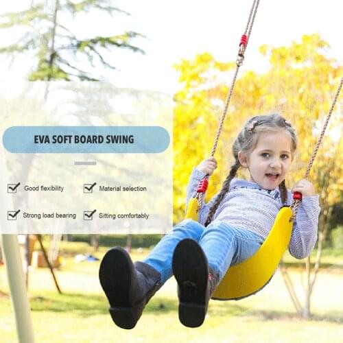 Outdoor garden swing seat durable thick soft board swing 200 kg weight adult children fitness field swing