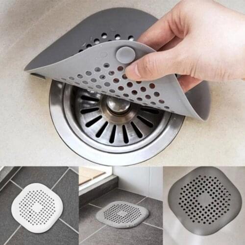 Kitchen sink anti-clogging silicone floor drain cover bathroom drain drain hair filter drain screen